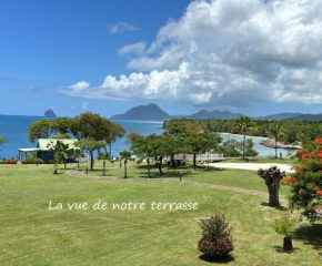 T3 Rhum Passion vue mer et rocher du Diamant dans célèbre Village de Vacances